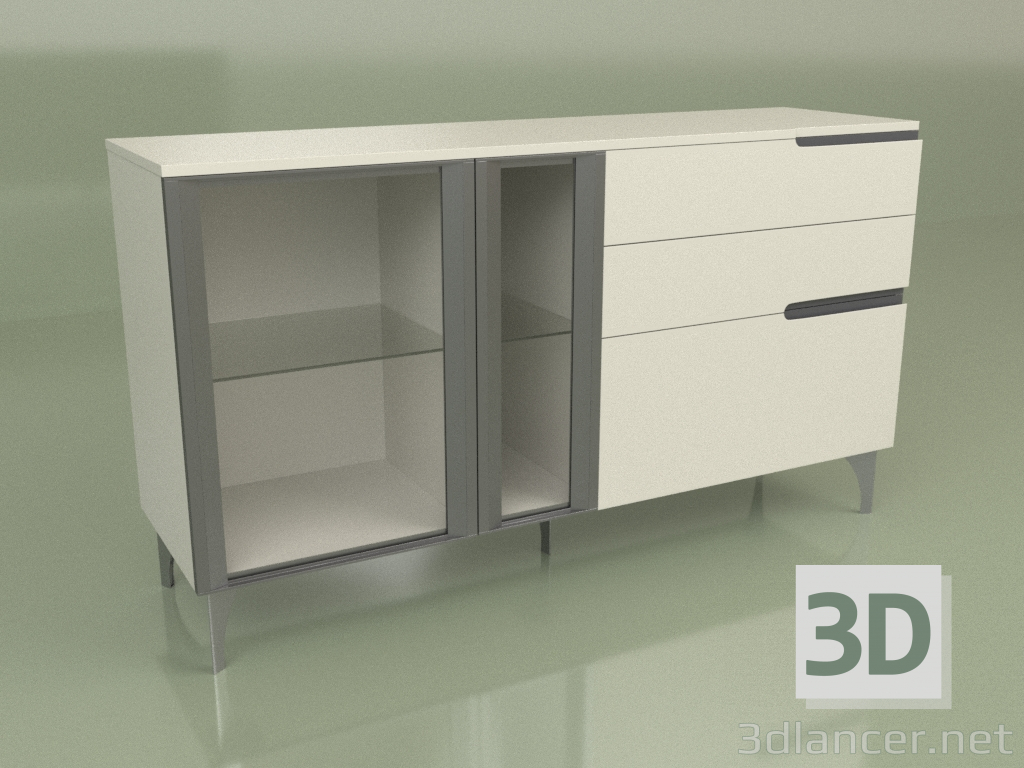 3D Modell Kommode GL 230 (Esche) - Vorschau