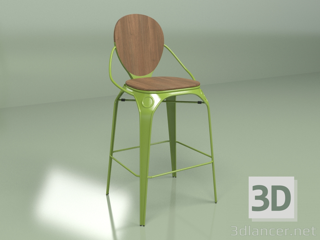 modèle 3D Tabouret de bar Louix - preview