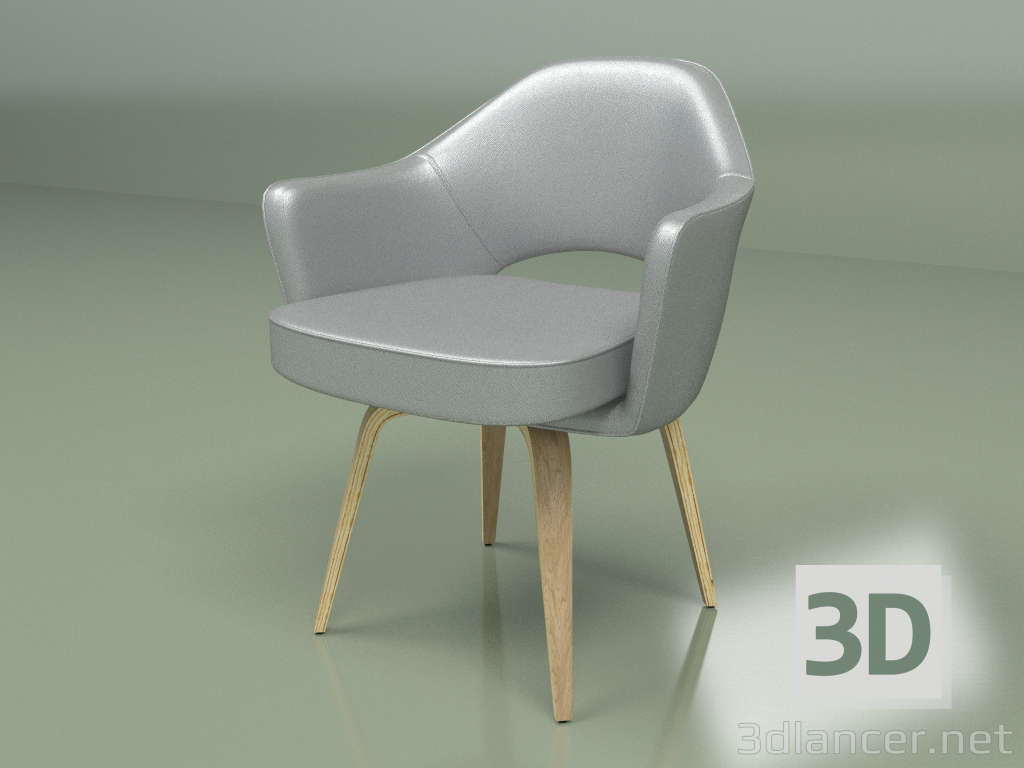 3d model Sillón Tippytoe (gris oscuro) - vista previa