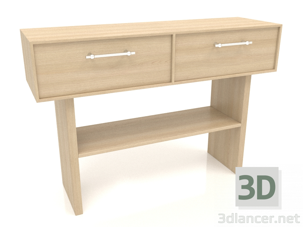 3D Modell Konsole KT 03 (1000x300x700, Holz weiß) - Vorschau