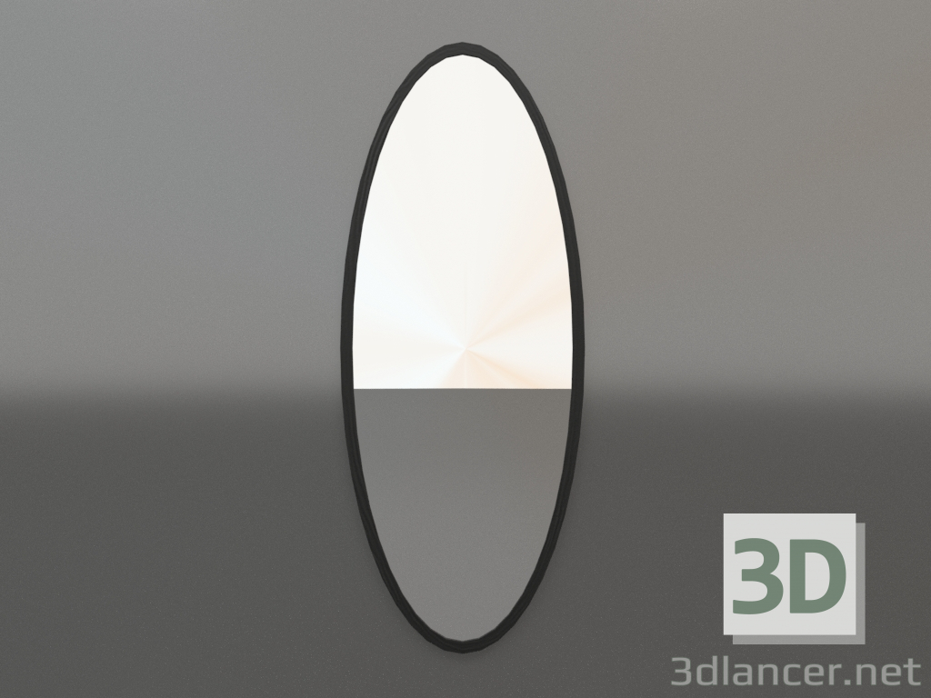 modèle 3D Miroir ZL 22 (600x1500, bois noir) - preview