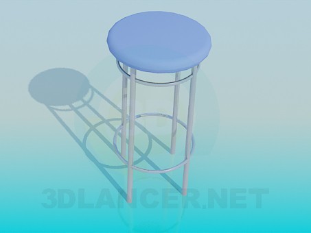 3d model Taburete alto - vista previa