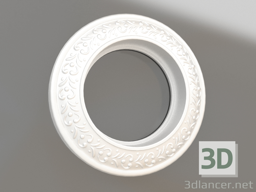 Modelo 3d Moldura Antik Runda para 1 poste (pérola) - preview