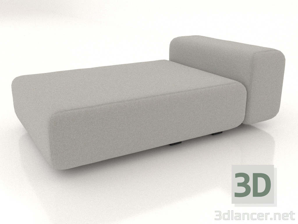 modello 3D Chaise longue-letto 98 - anteprima