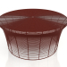 3d model Low coffee table (Wine red) - preview