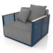 3d model Armchair (Grey blue) - preview