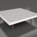 3d model Square coffee table (White, DEKTON Kreta) - preview