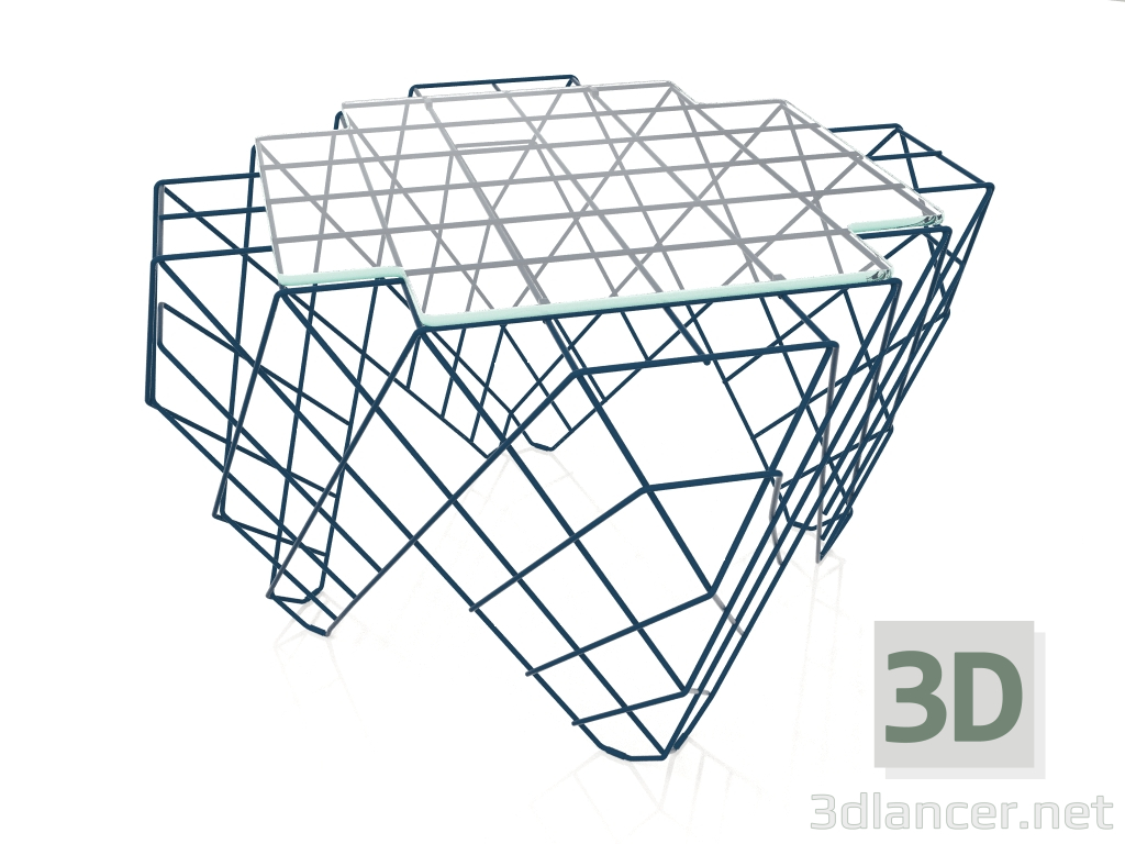 3d model Mesita baja (Gris azul) - vista previa