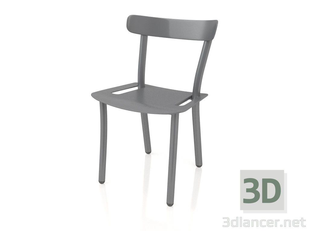 3D modeli Bahçe sandalyesi Cuma (Gri) - önizleme