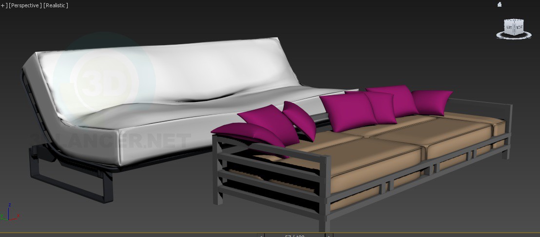 3d model sofa - preview