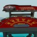 modello 3D Roulette e poker tavolo - anteprima