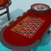 3d model Ruleta y mesa de poker - vista previa