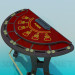 3d model Ruleta y mesa de poker - vista previa