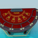 3D Modell Poker-Tisch und roulette - Vorschau