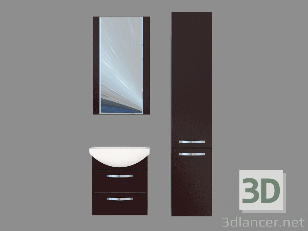 3d model Muebles de baño Aria 50M - vista previa