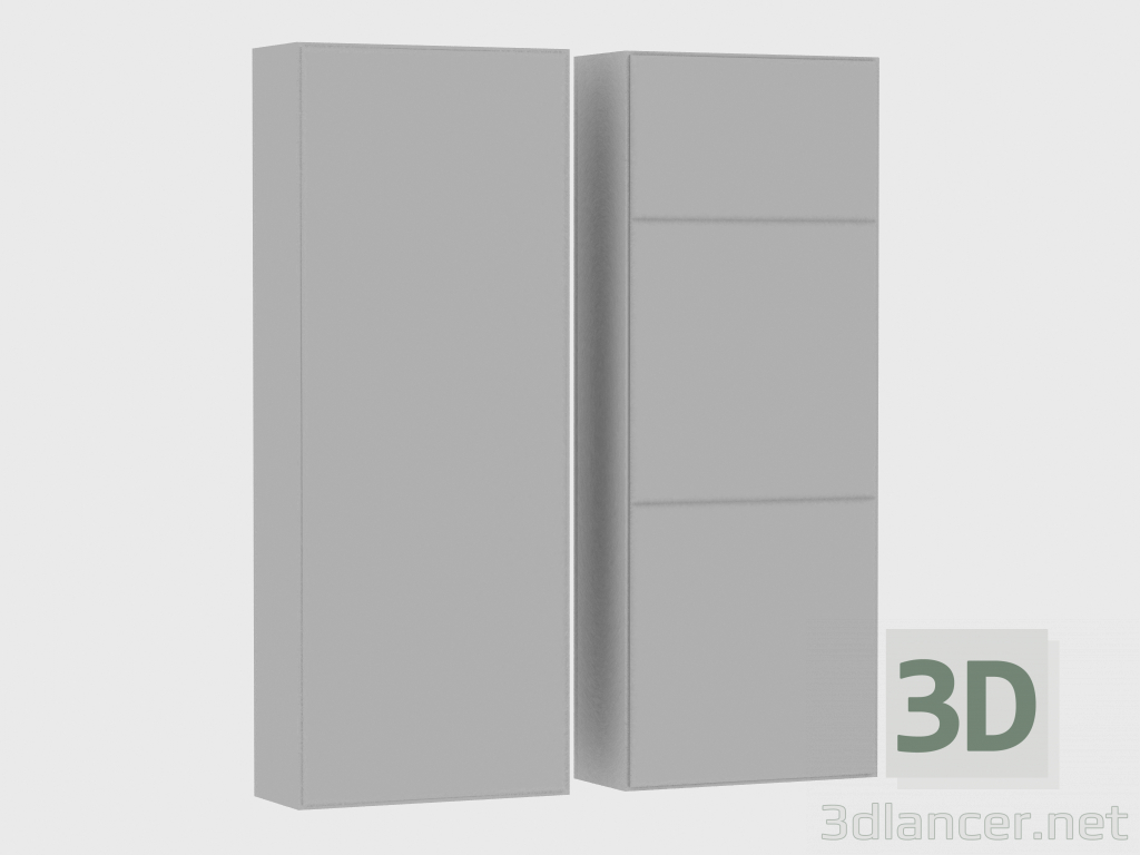 3d model Elementos del sistema modular IANUS MIDDLE WITH BACK (E230) - vista previa