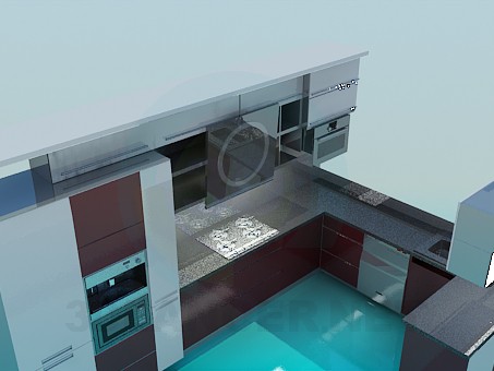 3d model Kitchen - preview