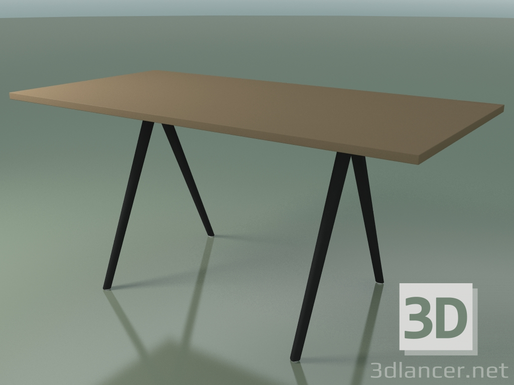 3D modeli Dikdörtgen masa 5409 (H 74 - 79x159 cm, laminat Fenix F05, V44) - önizleme