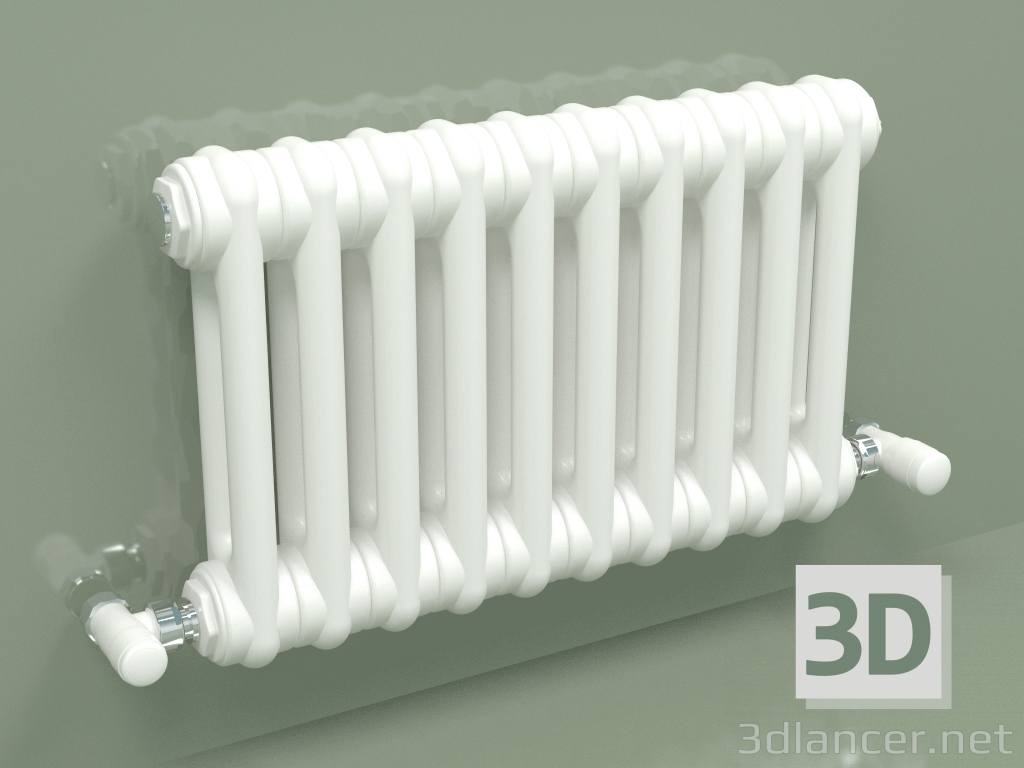 Modelo 3d Radiador TESI 2 (H 300 10EL, branco padrão) - preview