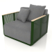 3d model Armchair (Bottle green) - preview