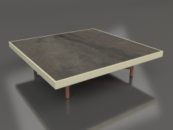 Table basse carrée (Or, DEKTON Radium)