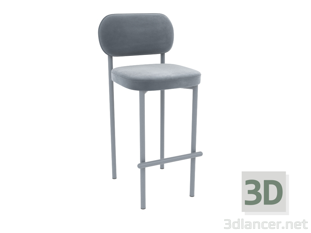 Modelo 3d Banqueta alta Toptynych (cinza) - preview