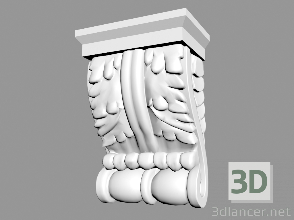 Modelo 3d Suporte B964 - preview