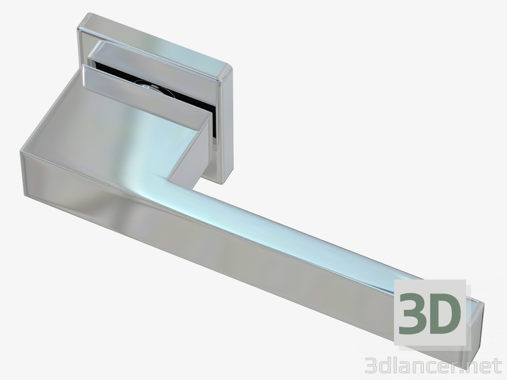 3d model Manija puerta Iris (cromo brillante) - vista previa