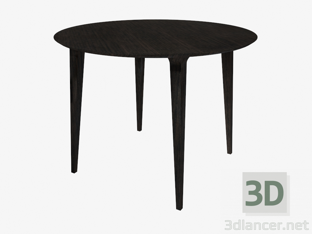 3d model Mesa de comedor redonda (fresno teñido gris D100) - vista previa