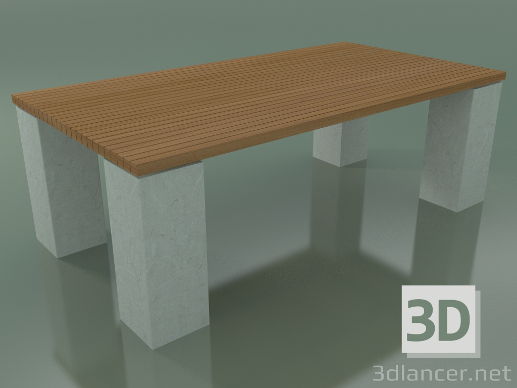 Modelo 3d Mesa de exterior InOut (34, Cerâmica branca) - preview