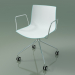 3d model Chair 0273 (4 castors, with armrests, two-tone polypropylene) - preview