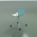 3d model Chair 0273 (4 castors, with armrests, two-tone polypropylene) - preview