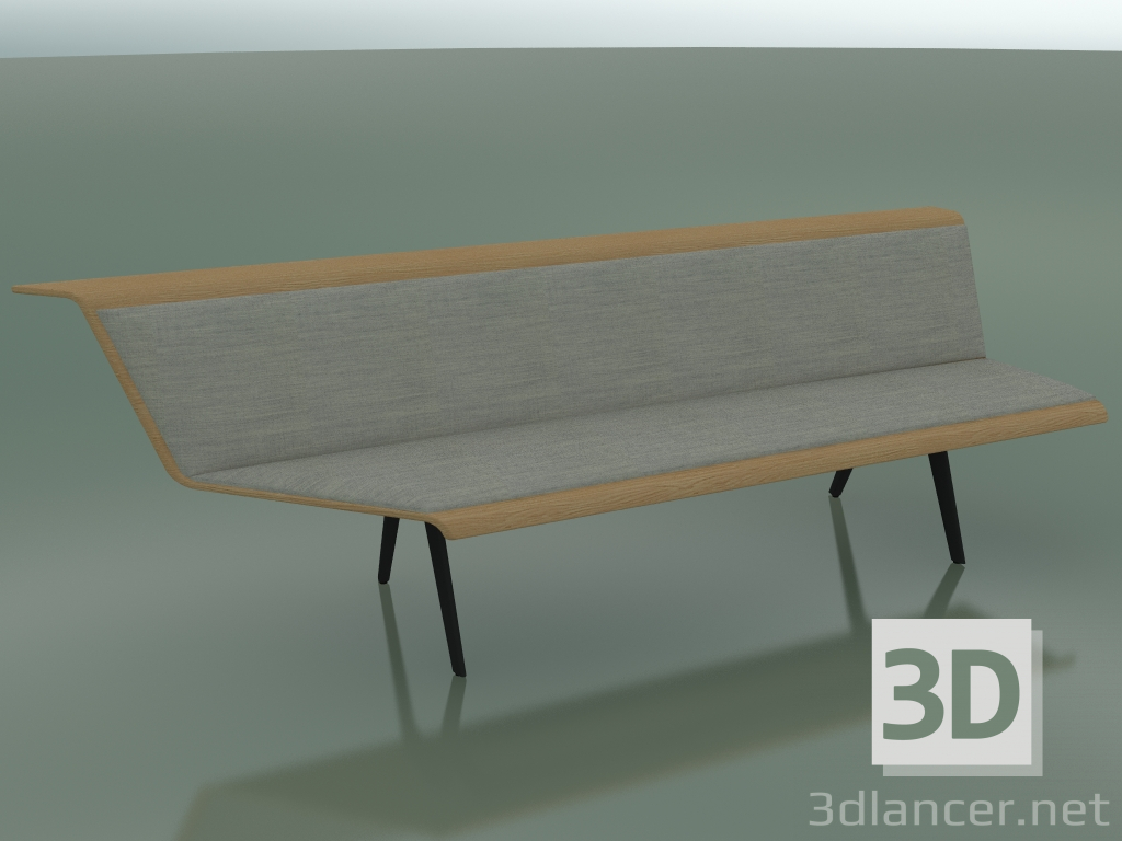 modello 3D Modulo angolare triplo Waiting 4563 (90 ° a destra, effetto rovere) - anteprima