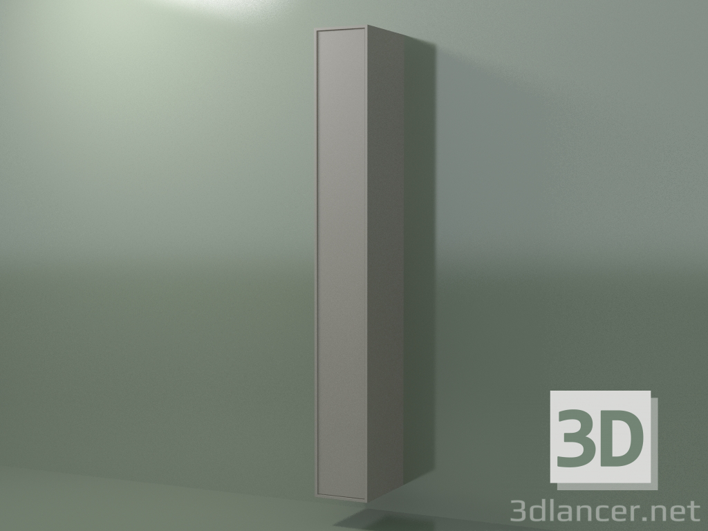 Modelo 3d Armário de parede com 1 porta (8BUAFDD01, 8BUAFDS01, Clay C37, L 24, P 36, H 192 cm) - preview