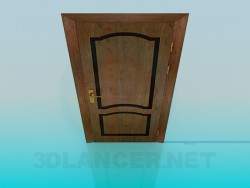 Porta in legno con una singola maniglia