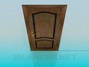 Wooden door with a single handle