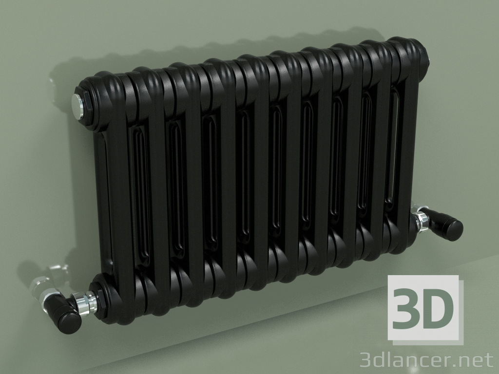 Modelo 3d Radiador TESI 2 (H 300 10EL, Preto - RAL 9005) - preview