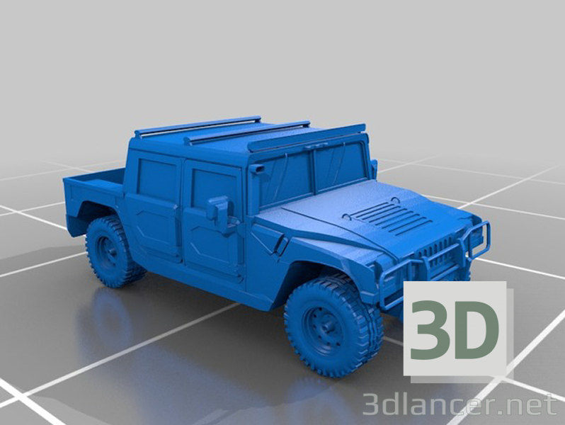 modèle 3D Hummer H1 - preview