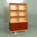 3d model Shelving Woodi (burgundy) - preview