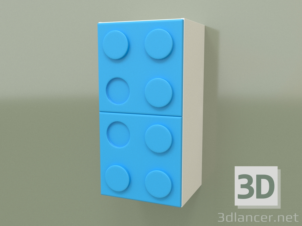 3d model Estante vertical montado en la pared (Topaz) - vista previa