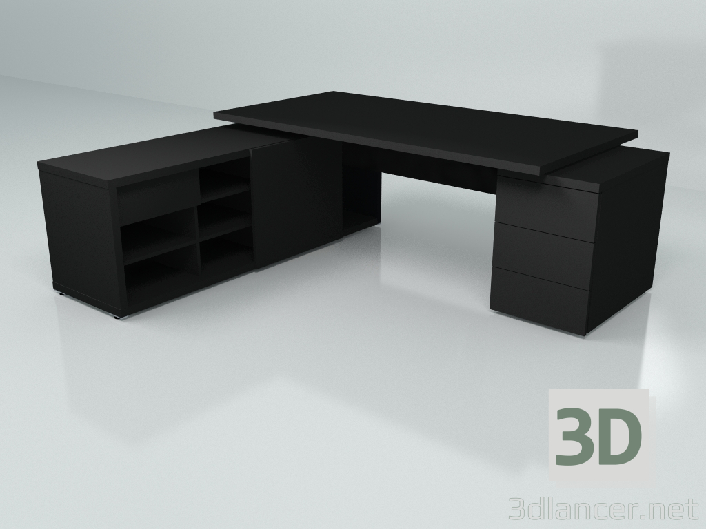 3D Modell Arbeitstisch Mito Fenix MITF2KDL (2297x2080) - Vorschau