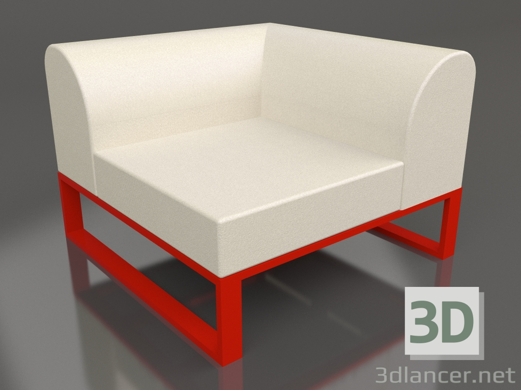 modello 3D Modulo angolare destro (Rosso) - anteprima