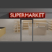 modello 3D di supermercato comprare - rendering