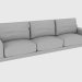 modèle 3D Canapé MATISSE SOFA (357x106xH70) - preview