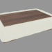 3D Modell Couchtisch mit Lederpolsterung (1200x280x800) - Vorschau