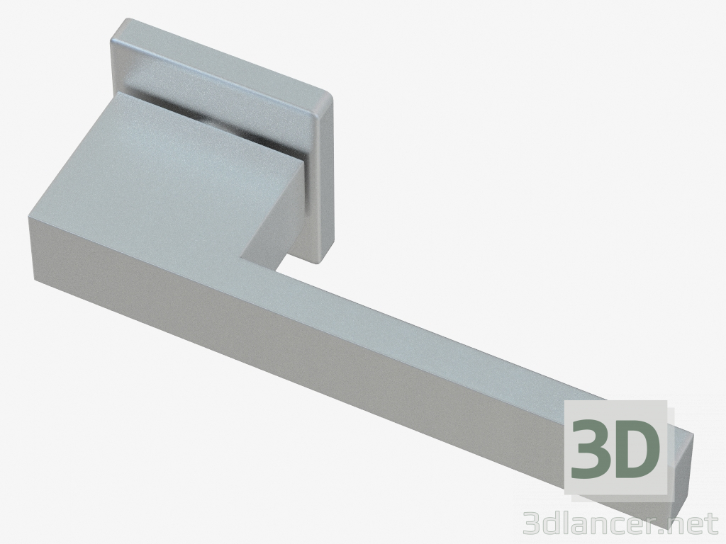 modello 3D Maniglia porta Iris (Opaco cromato) - anteprima