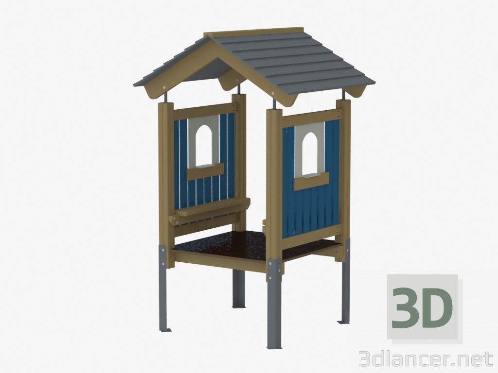 modèle 3D Maison de jeux pour enfants (K5009) - preview