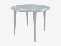 Round dining table (white lacquered ash D100)