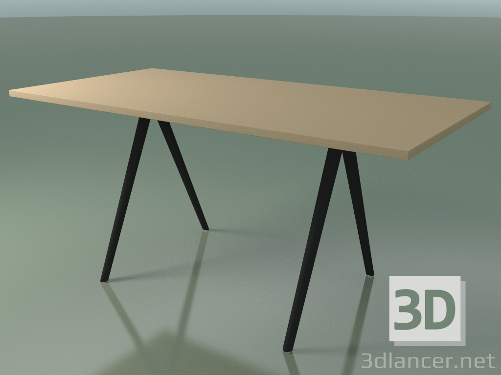 modello 3D Tavolo rettangolare 5409 (H 74 - 79x159 cm, laminato Fenix F03, V44) - anteprima