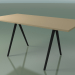 3D Modell Rechteckiger Tisch 5409 (H 74 - 79x159 cm, Laminat Fenix F03, V44) - Vorschau